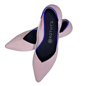 Rothy’s The Point Petal Pink Flats Size 10
